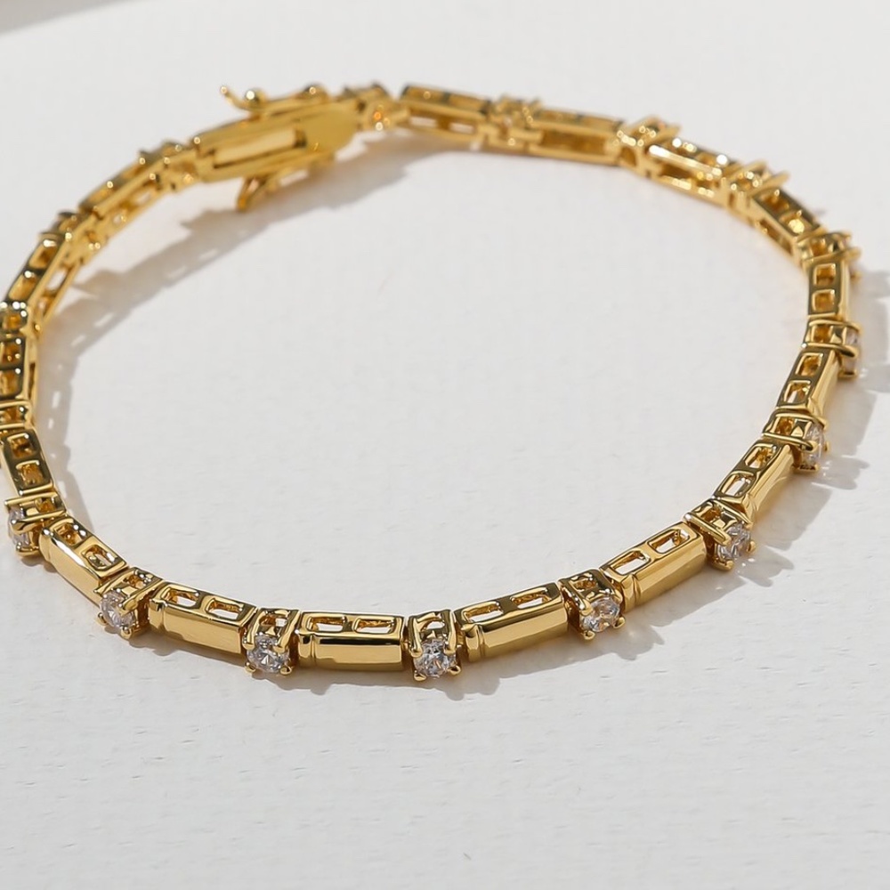 Vanessa mooney THE LEAH BRACELET CZ crystal tennis bracelet CZ crystal bracelet